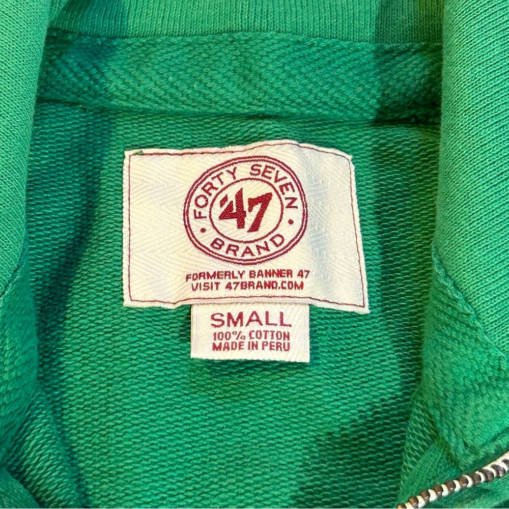 '47 Brand Boston Celtics Gameday Track Jacket Kelly Green/White Size S - Picture 12 of 14